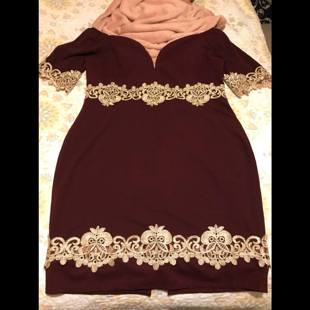 Off shoulder fancy dress